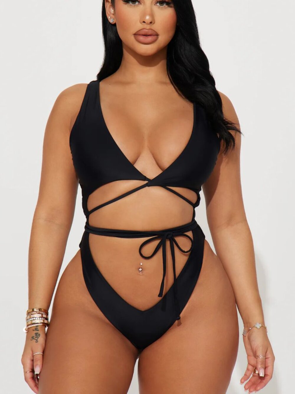 Black Sexy swim suit one piece